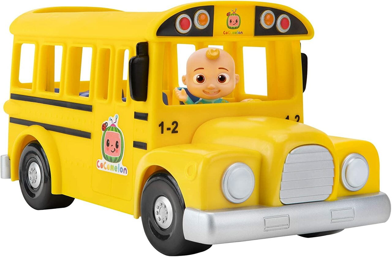 Cocomelon Musical Yellow School Bus With JJ Figure BRAND NEW 