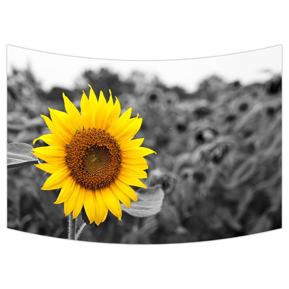YKCG Sunflower Artwork Wall Hanging Tapestry Wall Art 90x60 inches