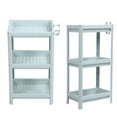 thumbnail image 1 of 3-Tier Bamboo Shelf, Adjustable Multifunctional Shelving Unit for Bathroom Towel Storage, Kitchen Organizer, Living Room Open Bookshelf, Entryway Shoe Rack, Freestanding, 1 of 7