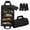 Black, variant on Tool Organizer Bag, Foldable Roll Up Bag Organizer w/ 2 Detachable Pouches, Heavy Duty Tool Storage Organization for Mechanic Carrying Toolbag, Dad Men Birthday Father Day, Gifts for your Famirly