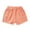 Orange, variant on Posijego Girls' Ripped Jean Shorts High Elastic Waist Denim Shorts Solid Color Straight Leg Short Jeans with Pockets