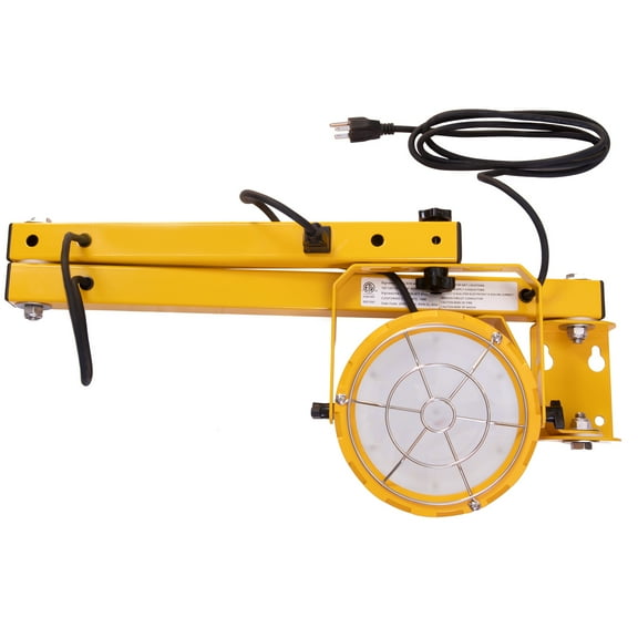 Signaworks LED Dock Bay Swivel Arm Light (50W, 5500LM), Brighten Trailers & Shipping Trailers, Industrial Aluminum Housing, 5ft Power Cord