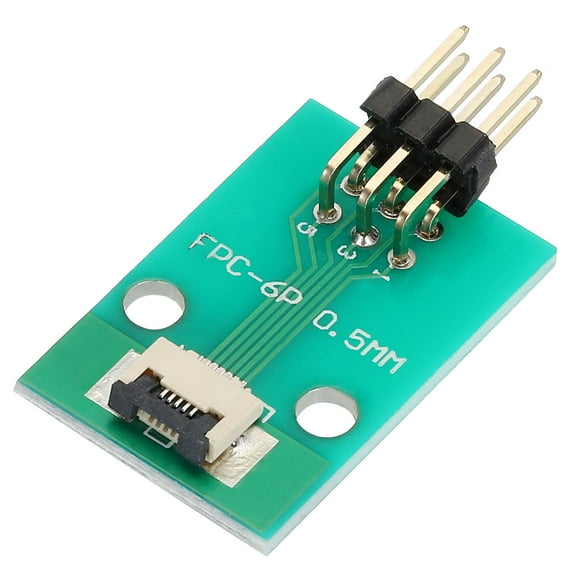 Uxcell FFC FPC Connector Board 5 Pin 0.5mm 2.54mm to 1.0mm 2.54mm PCB Converter Board