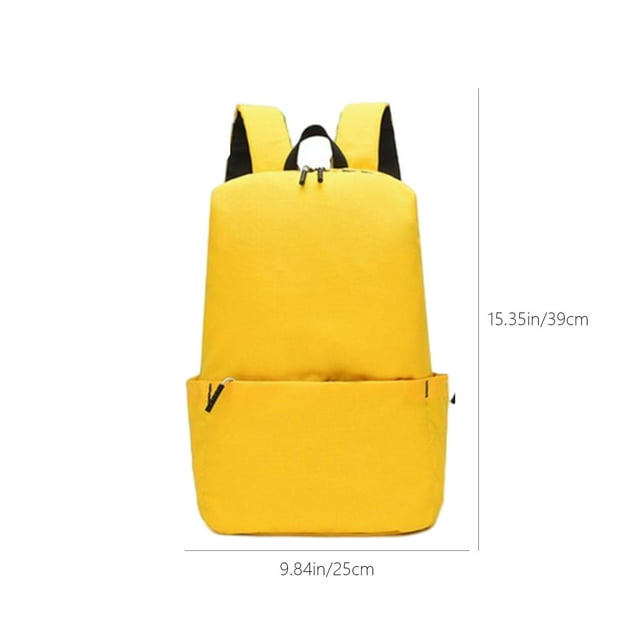 EGNMCR Solid Color Small Backpack - Men's And Women's Casual Shoulder Bag - Outdoor Travel Backpack - Large Capacity Backpacks Solid Color Backpack