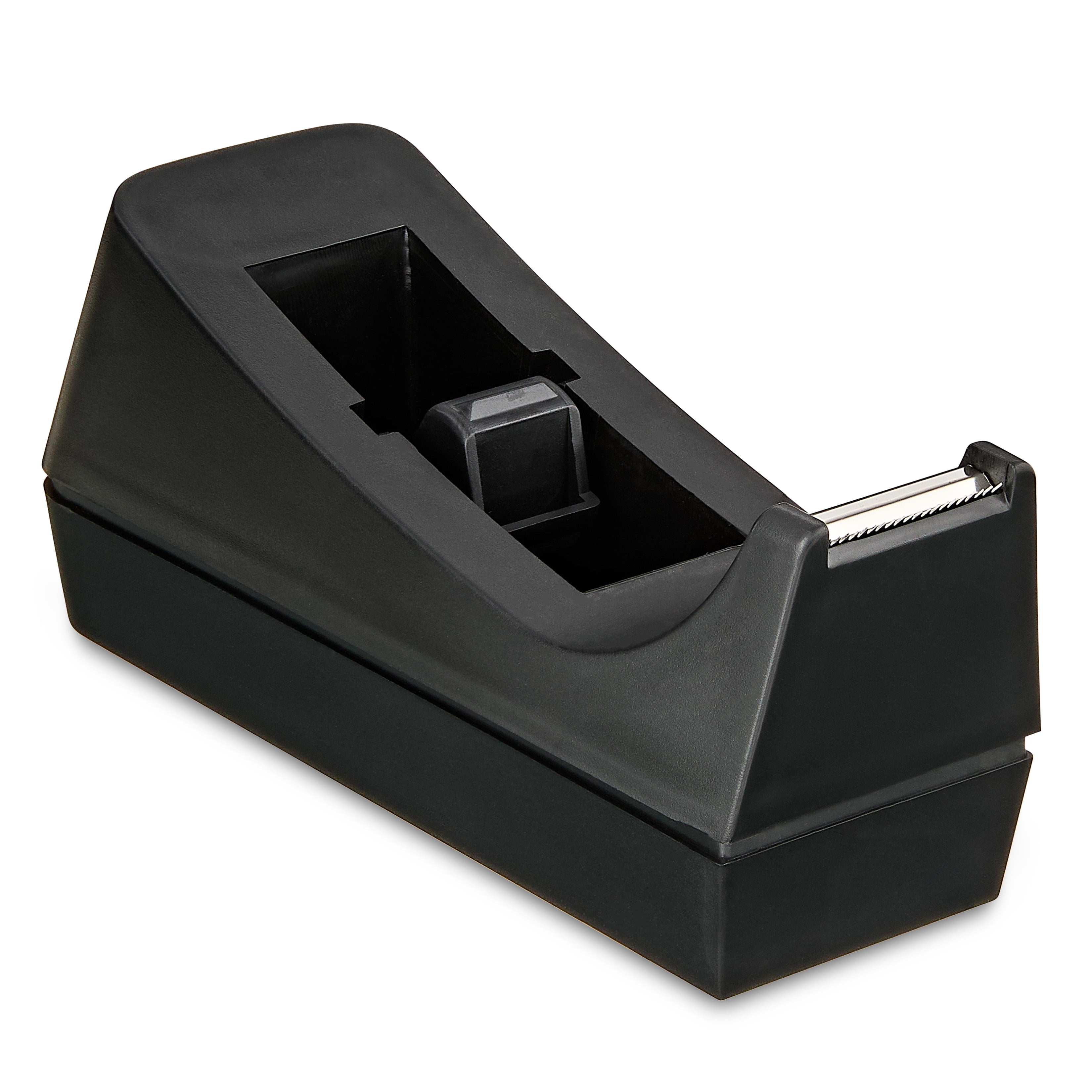 Pen+Gear Desktop Manual Tape Dispenser, 1 in Core, Black