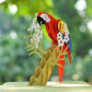 CUTPOPUP Parrot Pop Up Birthday Day Card for Daughter, Son, Nephew, Kids- Wonderful Bird Handmade Gift on Birthday, Christmas, Thanksgiving- Includes Elegant Envelope