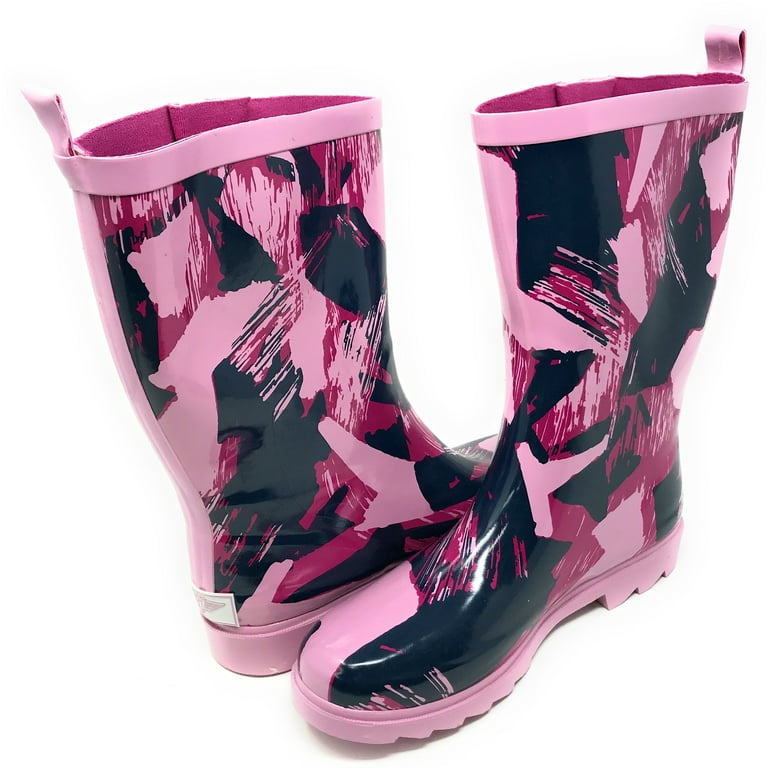 Pink rain boots clearance walmart