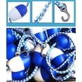 thumbnail image 2 of Floating Pool Divider Rope 10ft 20ft 30ft, Pool Lane Divider Floats with 2 Hooks, Safety Pool Division Cordon, Blue White Pool Buoy Kit (Size : L4m/13.12ft), 2 of 7