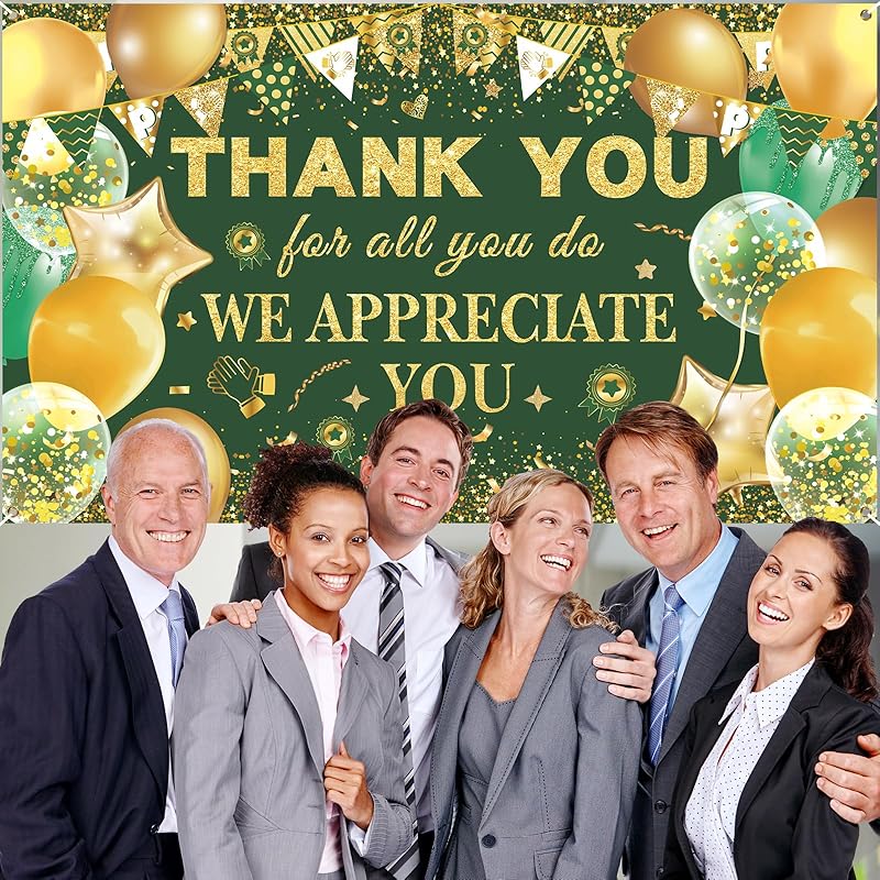 Dankes-Banner „We Appreciate You“ – 180 X 110 Cm, Für Mitarbeiter & Mehr