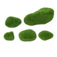 thumbnail image 3 of Bolas decorativas de musgo, 5 tamaños de musgo artificial, piedras cubiertas de musgo verde, piedras artificiales de musgo hechas con cuidado, 3 of 8
