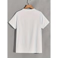 thumbnail image 3 of Camiseta de Mujer de Verano Suave1pc Dominican Republic Heartbeat Graphic Tee, 100% Cotton Crew Neck T-Shirt with Slight Stretch, Casual All-Season Knit Fabric Top with Applique DetailFather's Day,, 3 of 6