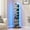Black, variant on Narrow Bookshelf, 8-Tier Bookcase with LED Lights, Spine Book Shelf for Small Space, Corner Standing Shelf for Living Room, Office, Study, Entryway