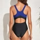 thumbnail image 5 of WILLBEST Trajes de Baño Mujer Retro Sexy Traje de Baño de Cintura Alta Racerback Bikini Trajes de Baño, 5 of 5