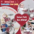 thumbnail image 2 of Batería CHADRIGIVS Musical Jazz para niños con taburete para 1 a 3 años, 2 of 8