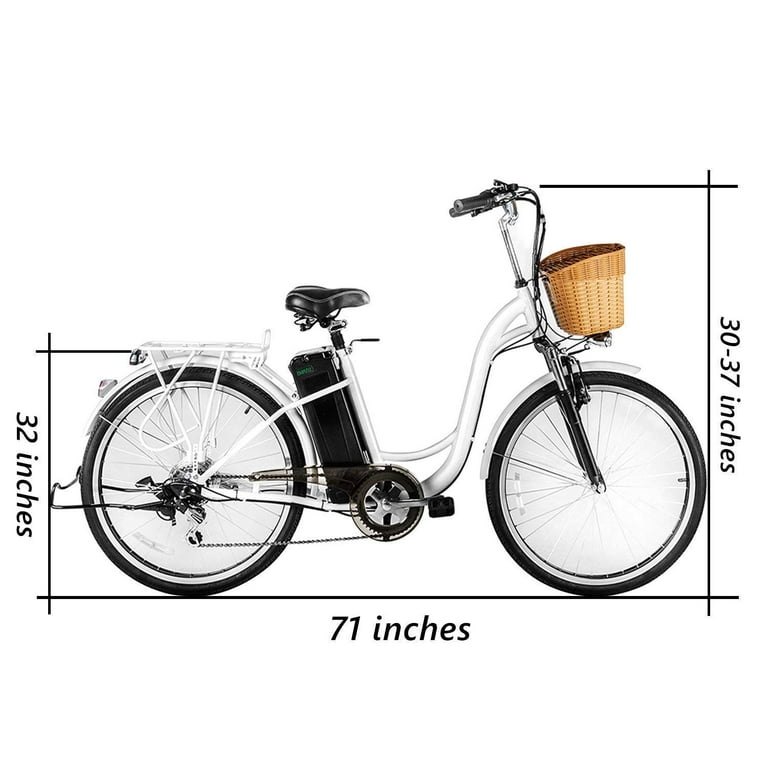 Nakto camel 26 inch city best sale electric bicycle women with plastic basket