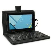 Craig CMP834 7" 8GB Android Tablet Quad Core w/Cams BT Keyboard Case - Black