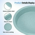 thumbnail image 6 of CHEF LANG  Bakeware Sets, 5pcs Pans Set, Non-Stick Kitchen Pan,Including Baking Accessories, Cookie Chips, Cake Pan, Bread Pan, Muffin Pan, Pizza Pan - Blue, 6 of 10