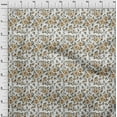 thumbnail image 4 of oneOone Cotton Jersey Brown Fabric Floral Quilting Supplies Print Sewing Fabric By The Yard 58 Inch Wide, 4 of 5