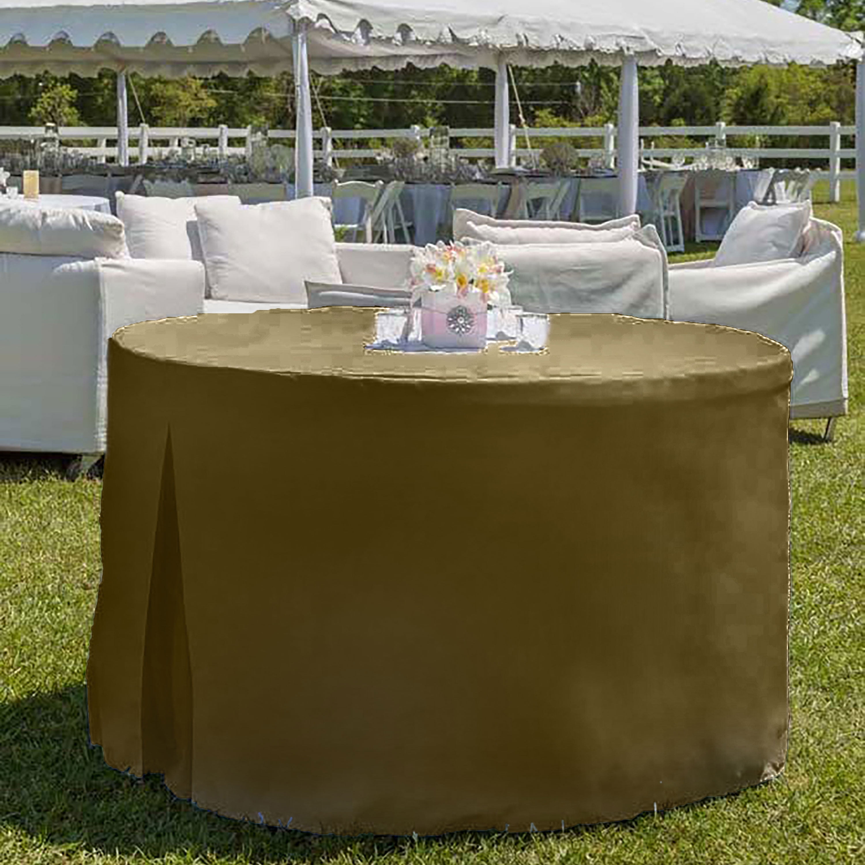 Tablevogue 60" x 60" Fitted Tablecoth Cover, Multiple Colors and Sizes Available