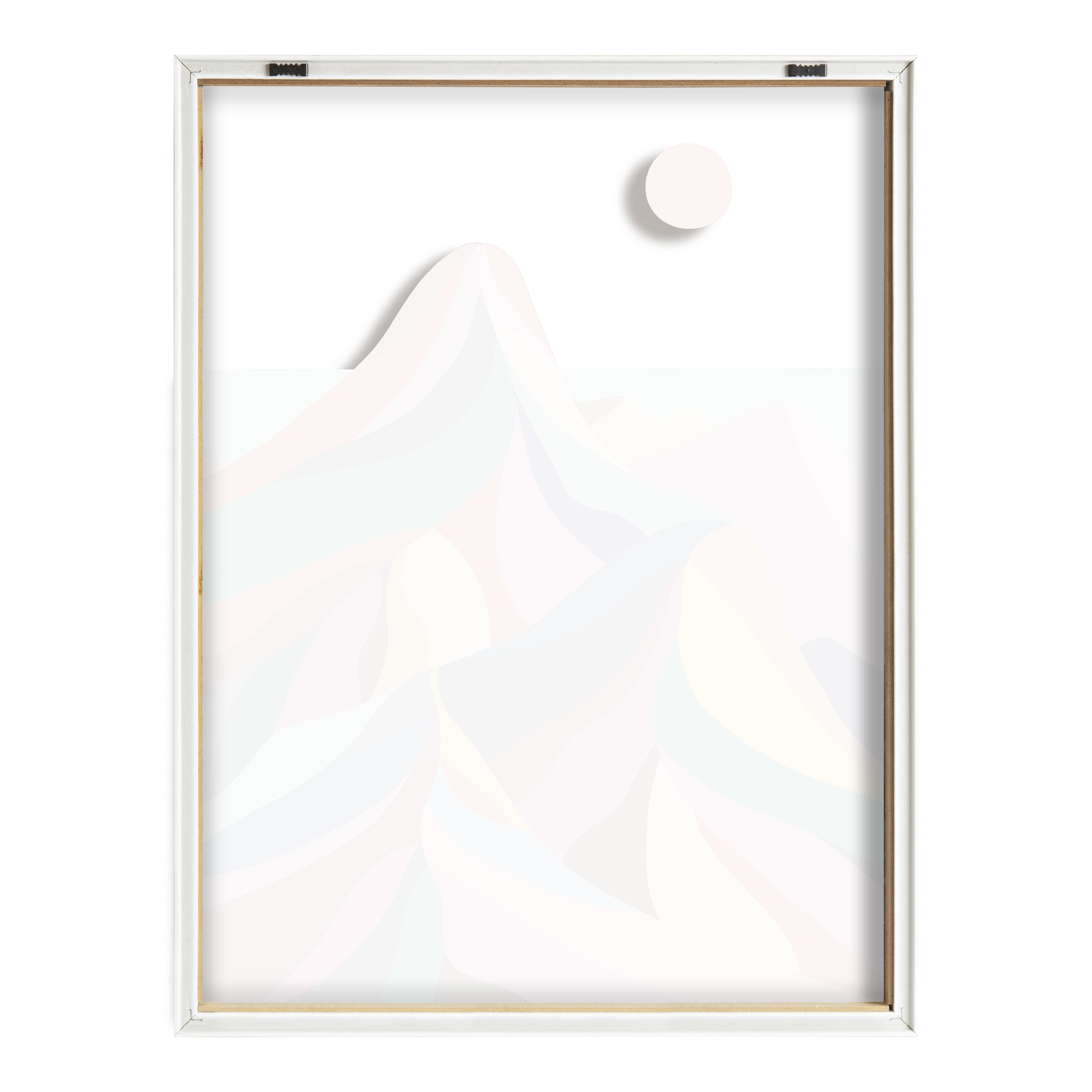 Blake MCM Mountains 18 in x 24 in Framed Painting Art Prints, by Kate and Laurel