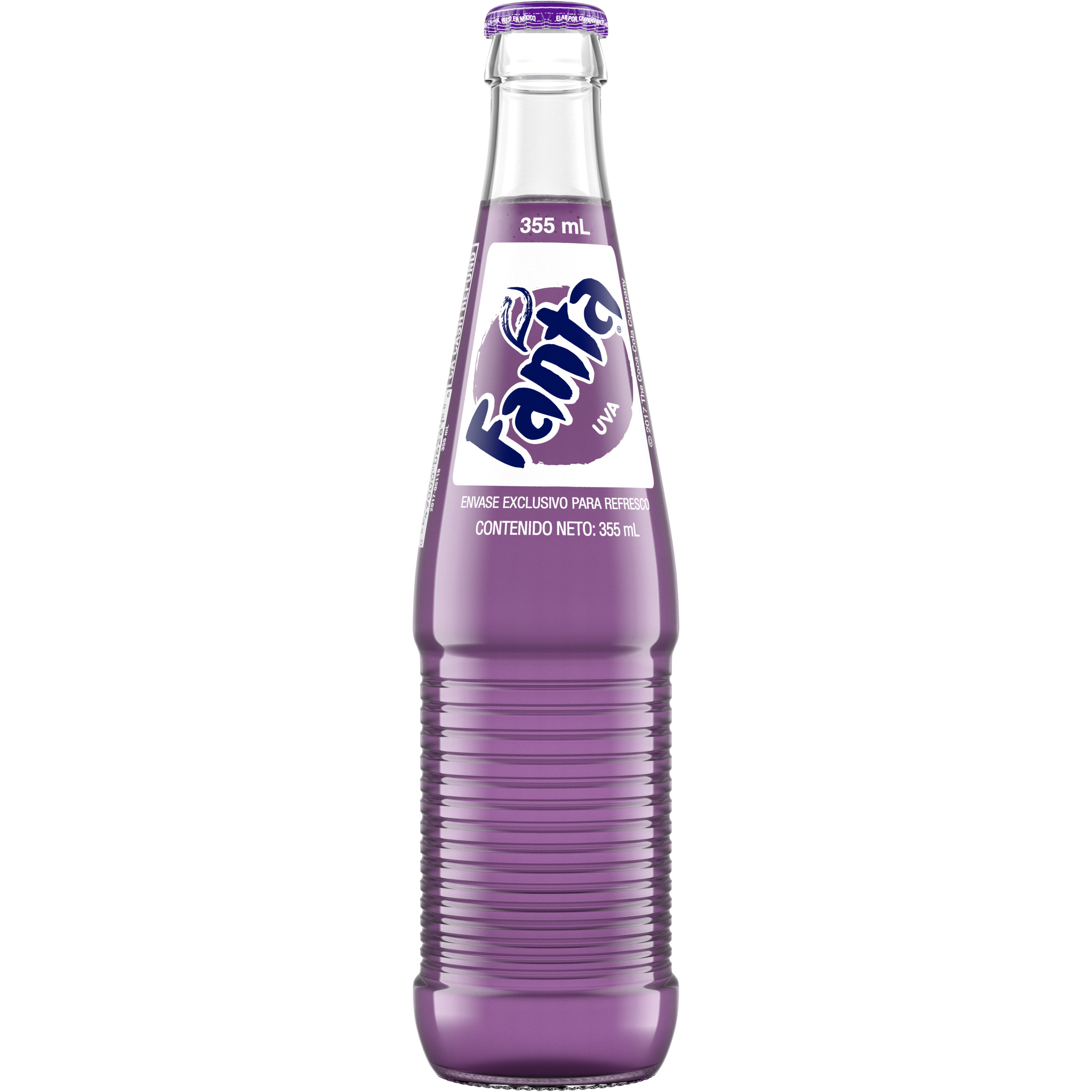 Fanta Grape Mexico Fruit Flavored Soda Soft Drink, 355 mL