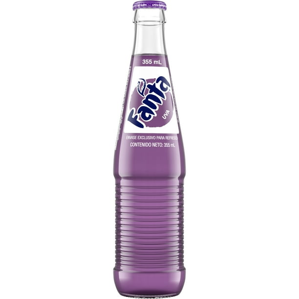 Fanta Grape Mexico Fruit Flavored Soda Soft Drink, 355 mL