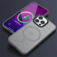 thumbnail image 3 of Magnetic Luxury Matte Shockproof Translucent Armor Case For iPhone 15 14 13 12 11 Pro Max Plus Magsafe Hard PC Bumper Cover, 3 of 5