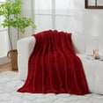 thumbnail image 4 of Sage Green Fleece Throw Blanket 50”×60” for Couch Sofa Bed,Super Soft Cozy Plush Microfiber Flannel Blanket with Stripes Design Lightweight for Adults,Woman,Girls, 4 of 6