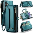thumbnail image 1 of Funda tipo cartera para Samsung Galaxy A55 con bloqueo RFID, tarjetero, cremallera y ranura para billetes, correa magnética de piel sintética suave para el hombro. Funda tipo cartera para mujer, 1 of 10