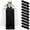Black, variant on 6 Pcs Navy Blue Cheesecloth Table Runner 10FT, Gauze Table Runner for Wedding Reception Sheer Bridal Shower