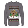 thumbnail image 2 of Wild Bobby Feliz Navidad Dancing Gingerbread Man Sweater | Holiday Men Long Sleeve Shirt, 2 of 5