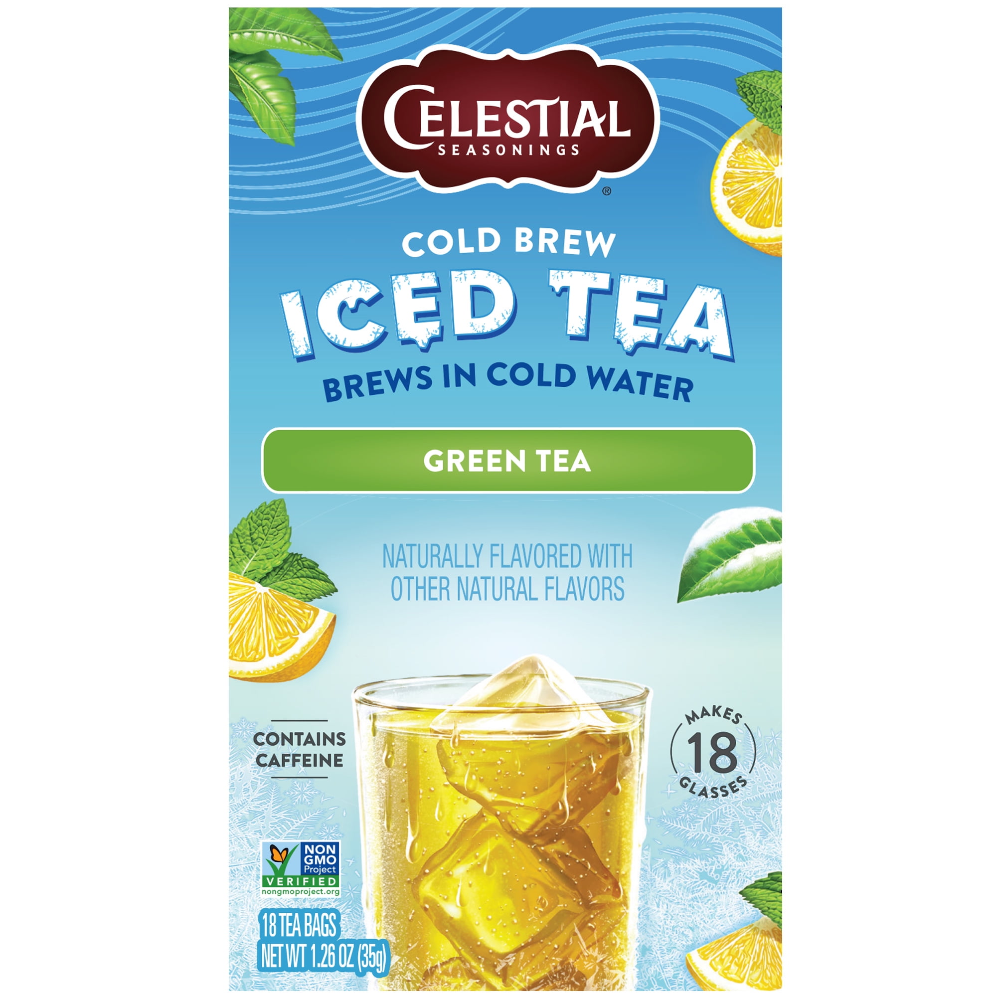 Celestial Seasonings Watermelon Lime Zinger Cold Brew Iced Tea, 18