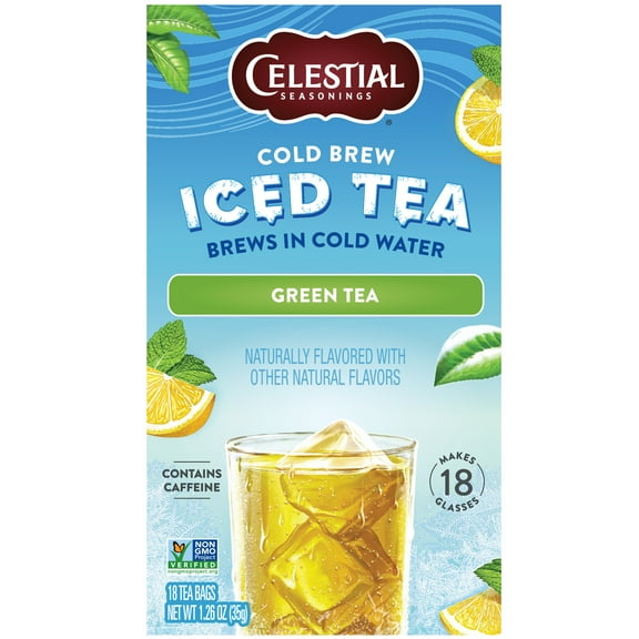 Celestial Seasonings Cold Brew Iced Green Tea Bags, 18 Count