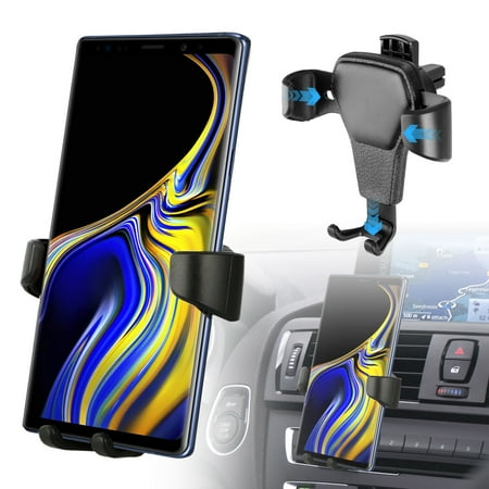 Cell Phone Car Mount Vent Auto-Clamping Gravity Air Vent Car Mount Holder Cradle for Cell Phone GPS Samsung Galaxy Note 9/8/8, S10/S10E/S9/S9+, iPhone Plus, LG ()