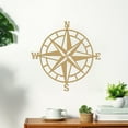 thumbnail image 6 of ESTART 11 inch Metal Nautical Compass Wall Decor, Gold Wall Art for Living Room, Bedroom, Office, Porch, Garden, Patio, 6 of 10