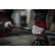 Harbinger Anti Slip Leather Red Weight Lifting Straps