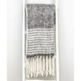 thumbnail image 4 of HomeStock Handmade Home Transitional Design 52" x 67" Woven Handloom Throw Blanket, Cozy Throw Blanket for All Living Spaces-Color:Light Grey and White, 4 of 8