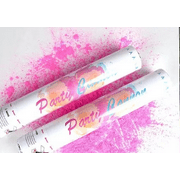 Baby girl gender reveal powder cannon 12in long shower party reveal choose pink, team girl party surprise