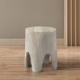 thumbnail image 3 of Meridian Furniture Foligno Travertine Table d'Appoint en Béton pour Intérieur/extérieur, 3 of 8