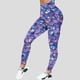 thumbnail image 1 of MKLEKYY Leggins deportivos para mujer push up para mujer Mardi pantalones de yoga ajustados de longitud larga con estampado brillante, 1 of 4