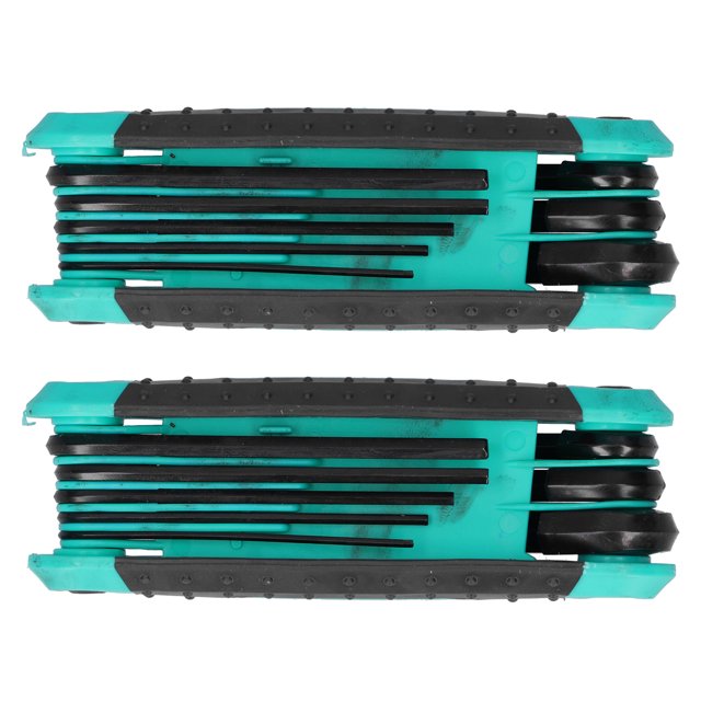 Llave hexagonal, multifunció Portátil 8 en 1 2 piezas ergonómico llave hexadecida con cabeza de pelota para apretar tornillos