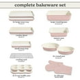thumbnail image 2 of COOK WITH COLOR Nonstick Stackable Bakeware Set, 13-Pc Baking Set with Baking Sheets & Pans, Pink, 2 of 6