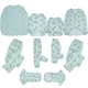 thumbnail image 3 of Conjunto de pijamas familiares navideños nuevos de 2025 con estampado de árbol de Papá Noel y trajes a juego para adultos y niños, traje de 2 piezas con apariencia de mameluco para perros, 3 of 5