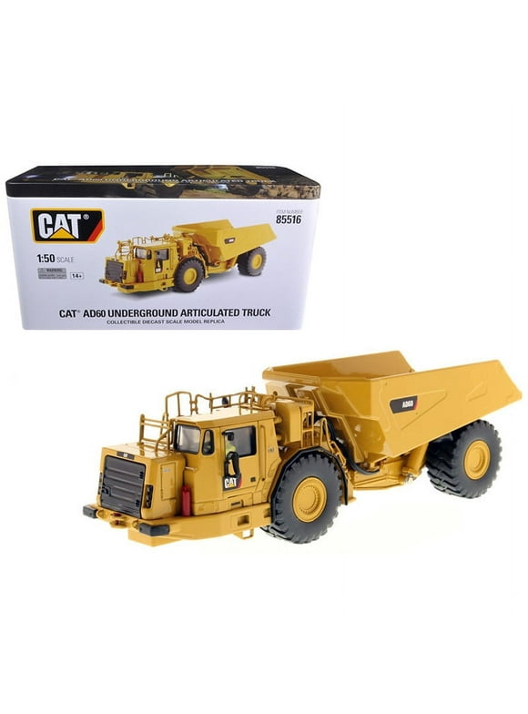 CAT Caterpillar AD60 Articulated Underground Truck with Operator High Line Series 1/50 Diecast Model by Diecast Masters