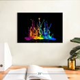 thumbnail image 3 of Elephant Stock Abstract Color Splash Wall Art - Horizontal Canvas Wall Art - Living Room Wall Decor - Hobbies And Lifestyle Canvas - Pink And Yellow Decor - 12" x 8", 3 of 8