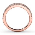 thumbnail image 2 of Antique Round Diamond Wedding Ring Band in Rose Gold, 2 of 3