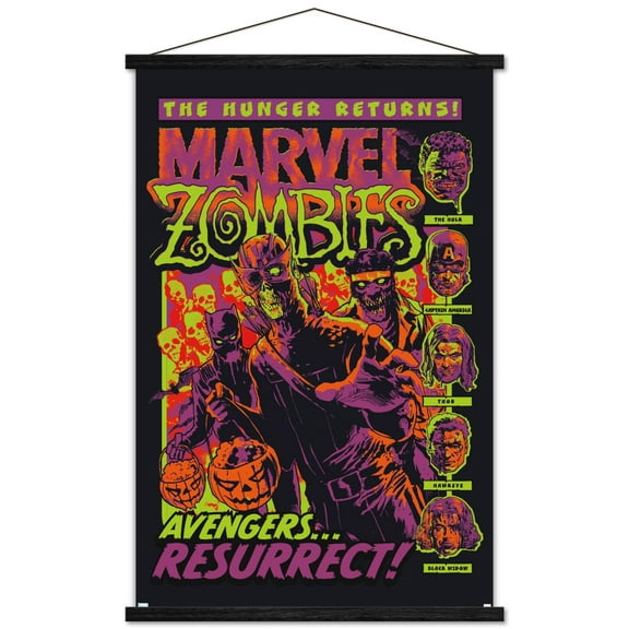 Marvel Zombies - The Hunger Returns Wall Poster with Magnetic Frame, 22.375" x 34"