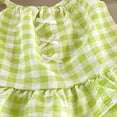 thumbnail image 4 of Ultrave Girls 2 Piece Gingham Outfit, Tie Shoulder Ruffle Cami Top & Shorts Set, Cute Summer Clothes for 1-10 Y, 4 of 6