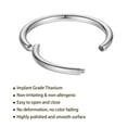 thumbnail image 5 of 20G 18G 16G Titanium Nose Ring Hoop, Cartilage Hoop Earrings for Women Men Silver Gold Nose Ring Septum Ring Tragus Conch Helix Daith Lip Piercing Jewelry 6mm/7mm/8mm/9mm/10mm (Gold-20g, 7mm), 5 of 9