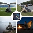 thumbnail image 6 of Dragon Cool Starry Sky Moon Foldable Seat Cushion for Bleachers, Stadium Seats, Camping & Outdoor Events, Portable Lightweight Pad with Carabiner, 6 of 6